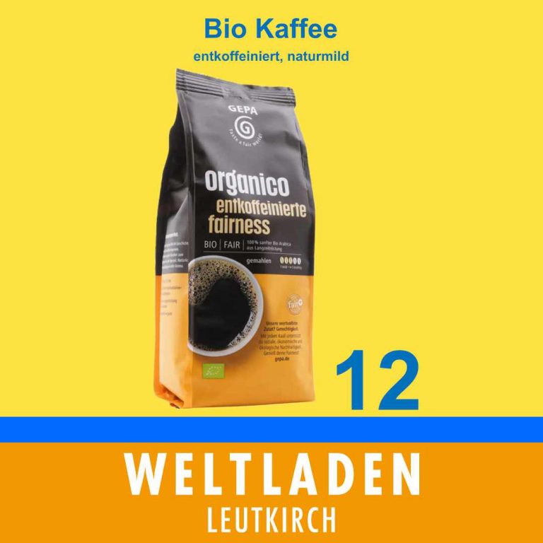 Bio Kaffee entkoffeiniert